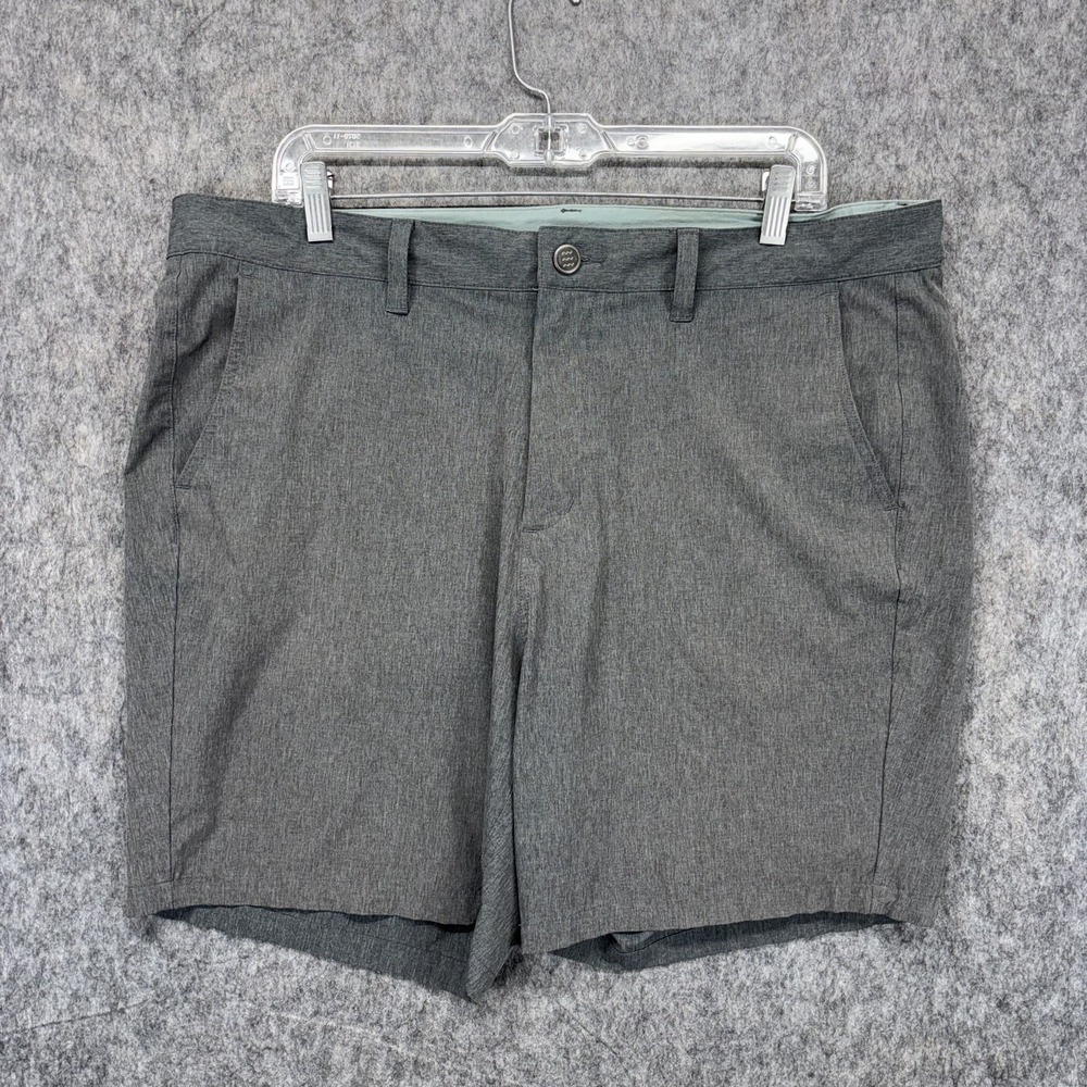 Free Fly Shorts Men's 38 x 7 Gray Chino Golf Fishing Stretch Performance‎